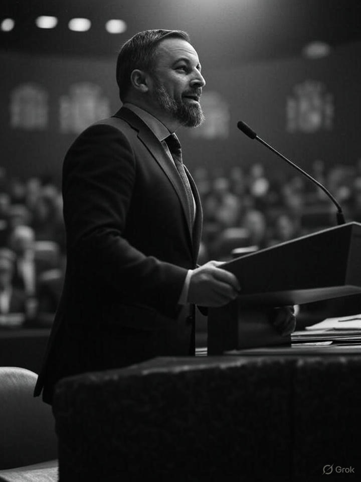 „Zerwaliśmy wszelki kontakt z rządem mafii” - Abascal o pozycji Vox na spotkaniu partyjnym